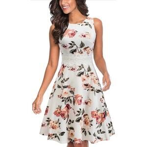 Homeyee - Women's Cocktail A-Line Dress - Size 10